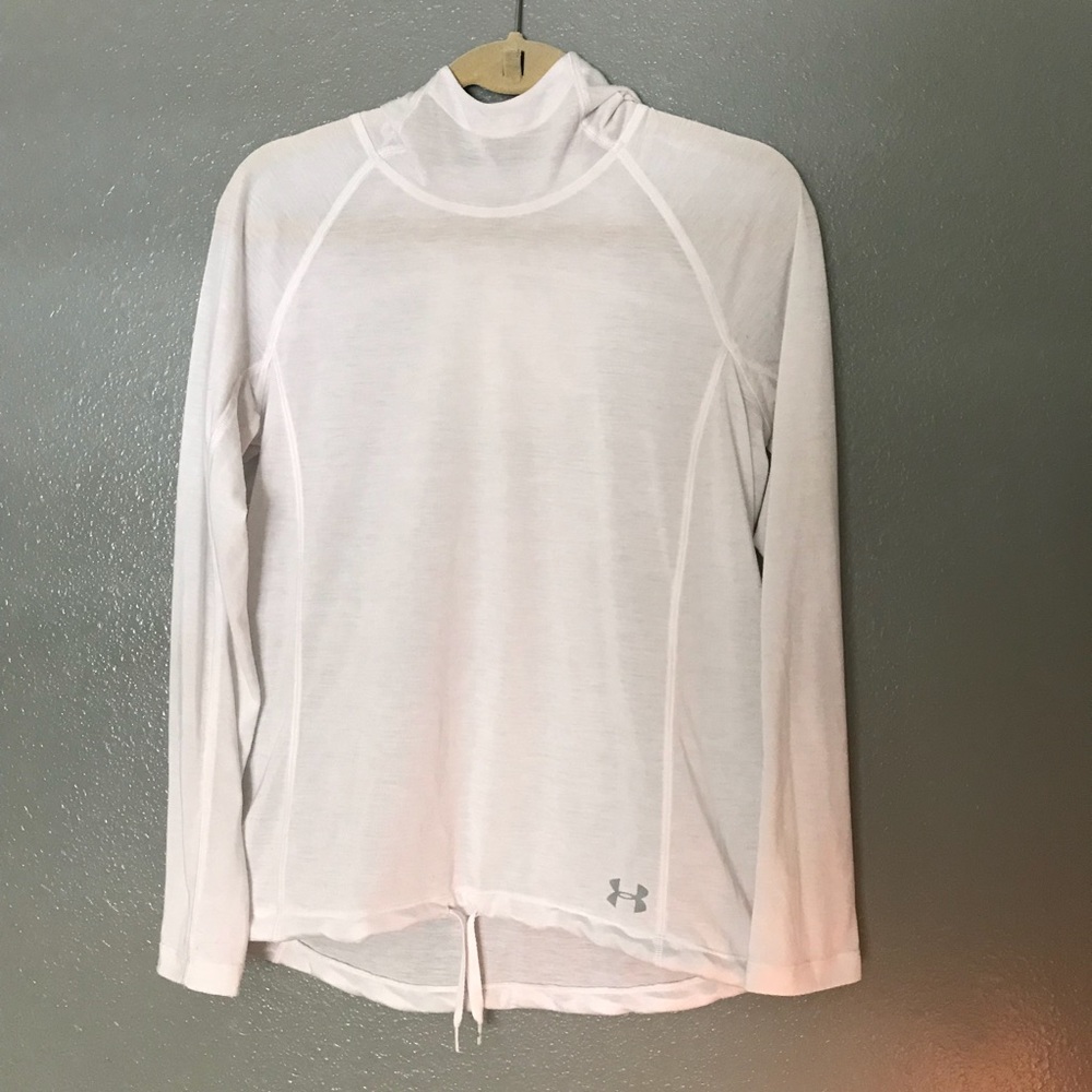 Under Armour White Hooded Pullover
